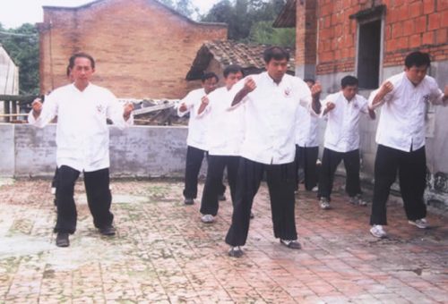 兩岸同門在方世培祖師故居前埕舉行縱鶴拳交流表演精湛武技 02